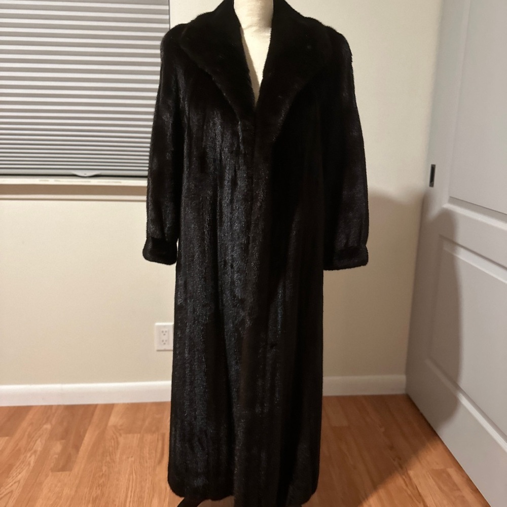 Black Mink Fur Coat